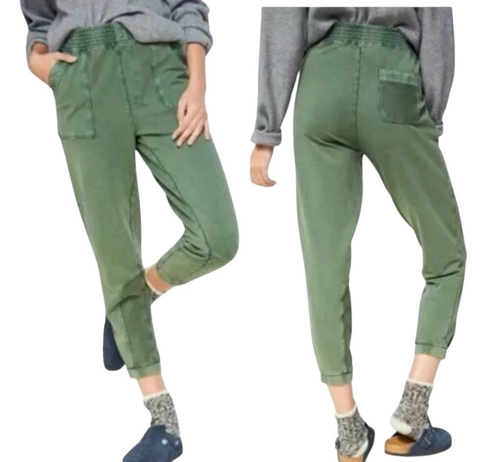 Anthro SaturdaySunday SIZE XL 40x25 Womens Theo Utility Jogger Pants Khaki Green
